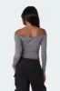 Jane Tie Front Knit Top sold by Edikted