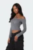Jane Tie Front Knit Top sold by Edikted