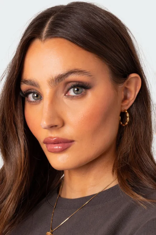 Bubble Bead Hoop Earrings sold by Edikted