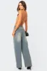 Braya Washed Low Rise Baggy Jeans sold by Edikted