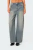Braya Washed Low Rise Baggy Jeans sold by Edikted