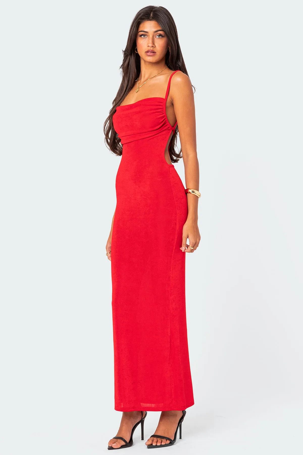 Clea Open Back Maxi Dress sold by Edikted product image thumbnail 3