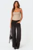 Vesper Cuffed Low Rise Jeans sold by Edikted