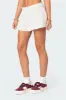 Camellia Cotton Scrunch Mini Skirt sold by Edikted