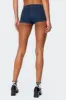Zipped Up Denim Micro Shorts sold by Edikted