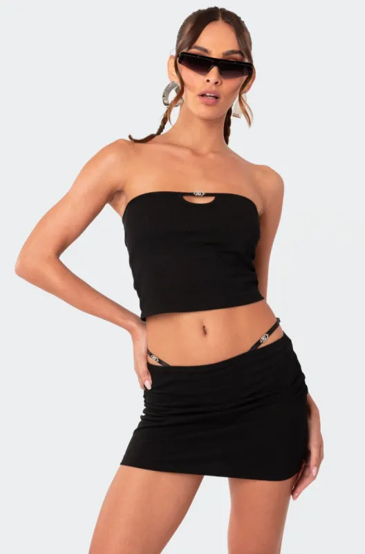 Kenna Cut Out Tube Top sold by Edikted