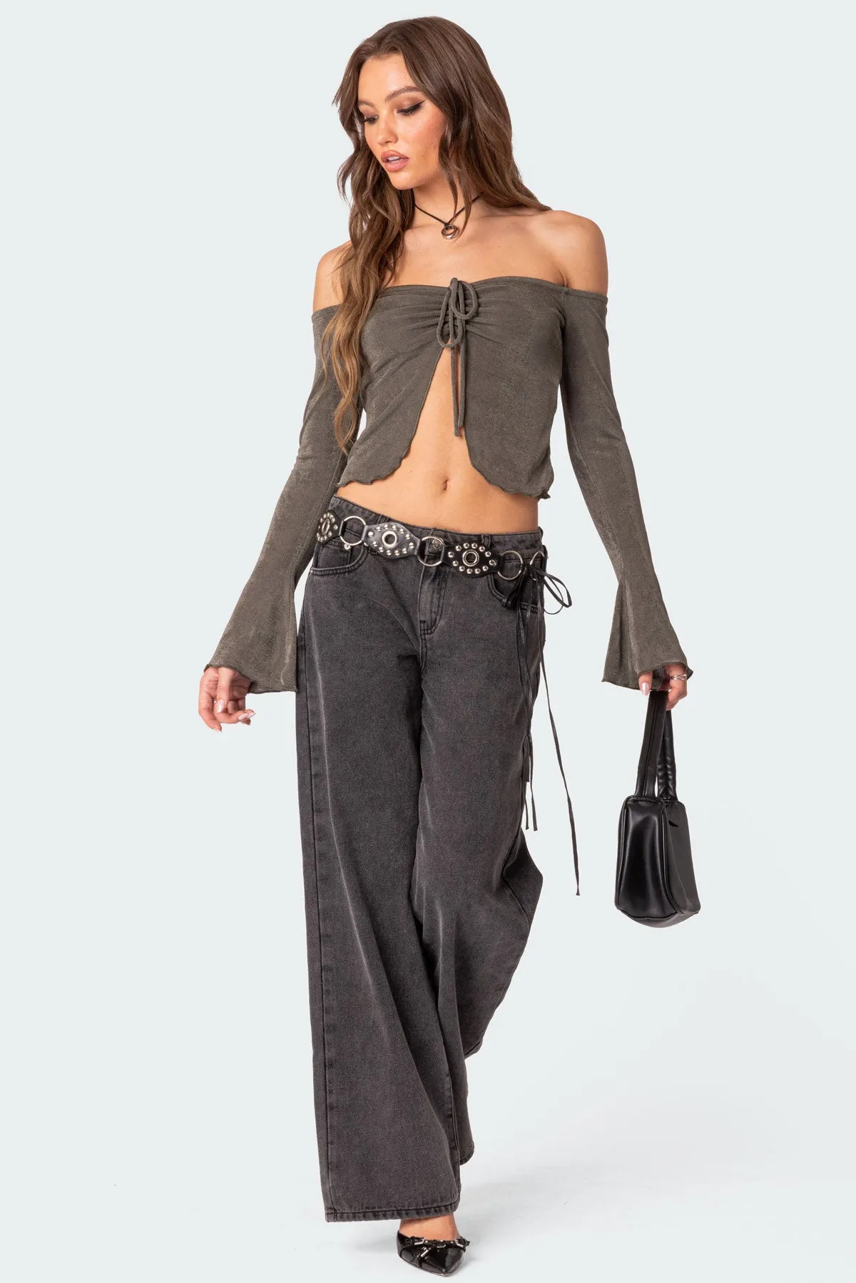 Ilana Gathered Front Top sold by Edikted product image thumbnail 2