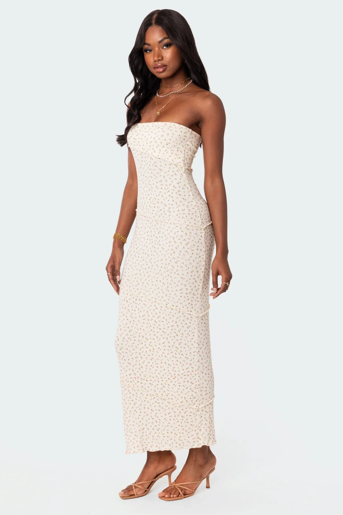 Lynn Ribbed Maxi Dress sold by Edikted product image thumbnail 2
