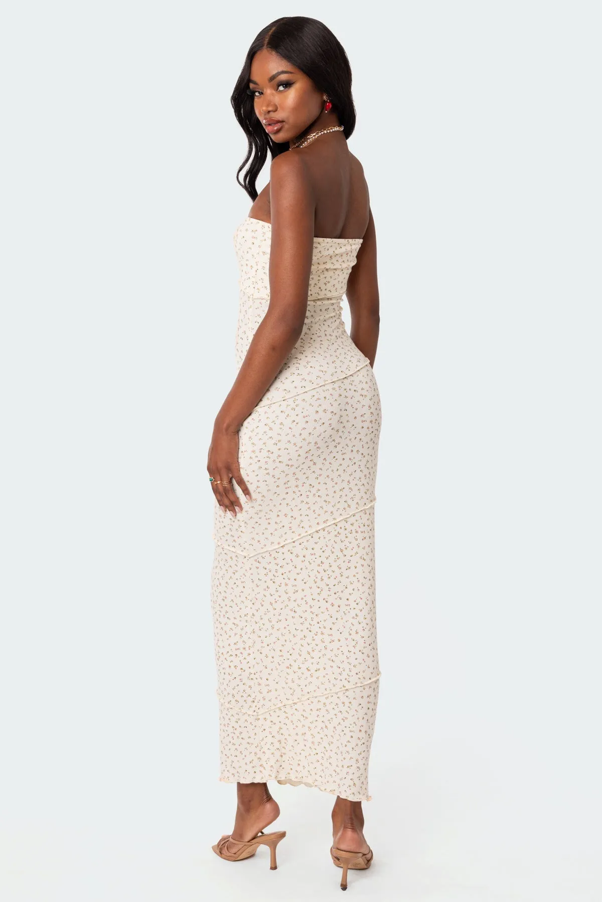 Lynn Ribbed Maxi Dress sold by Edikted product image thumbnail 4