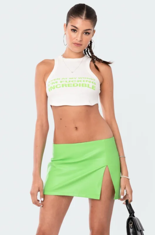 Incredible Ribbed Crop Top sold by Edikted
