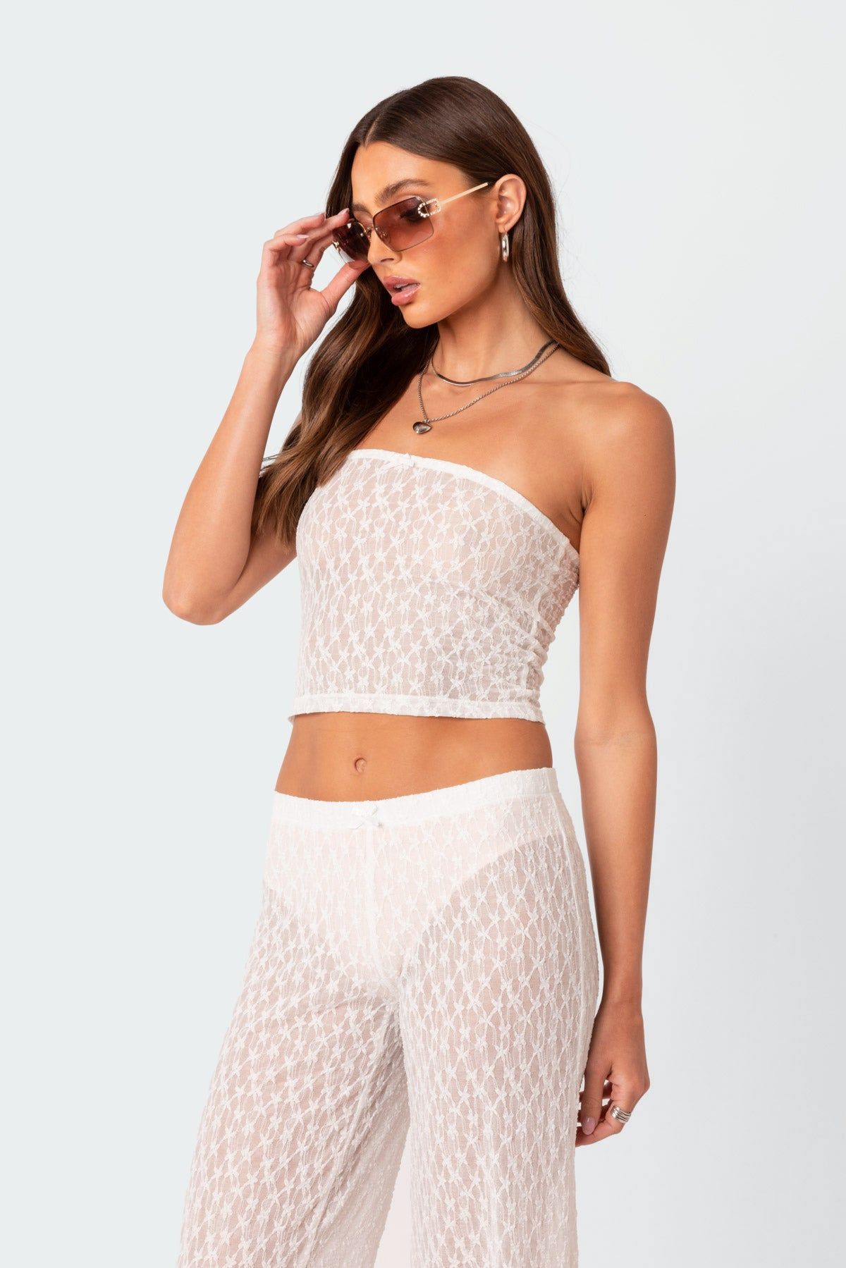 Starstruck Sheer Tube Top sold by Edikted product image thumbnail 4