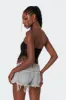 India Sheer Lace Strapless Top sold by Edikted