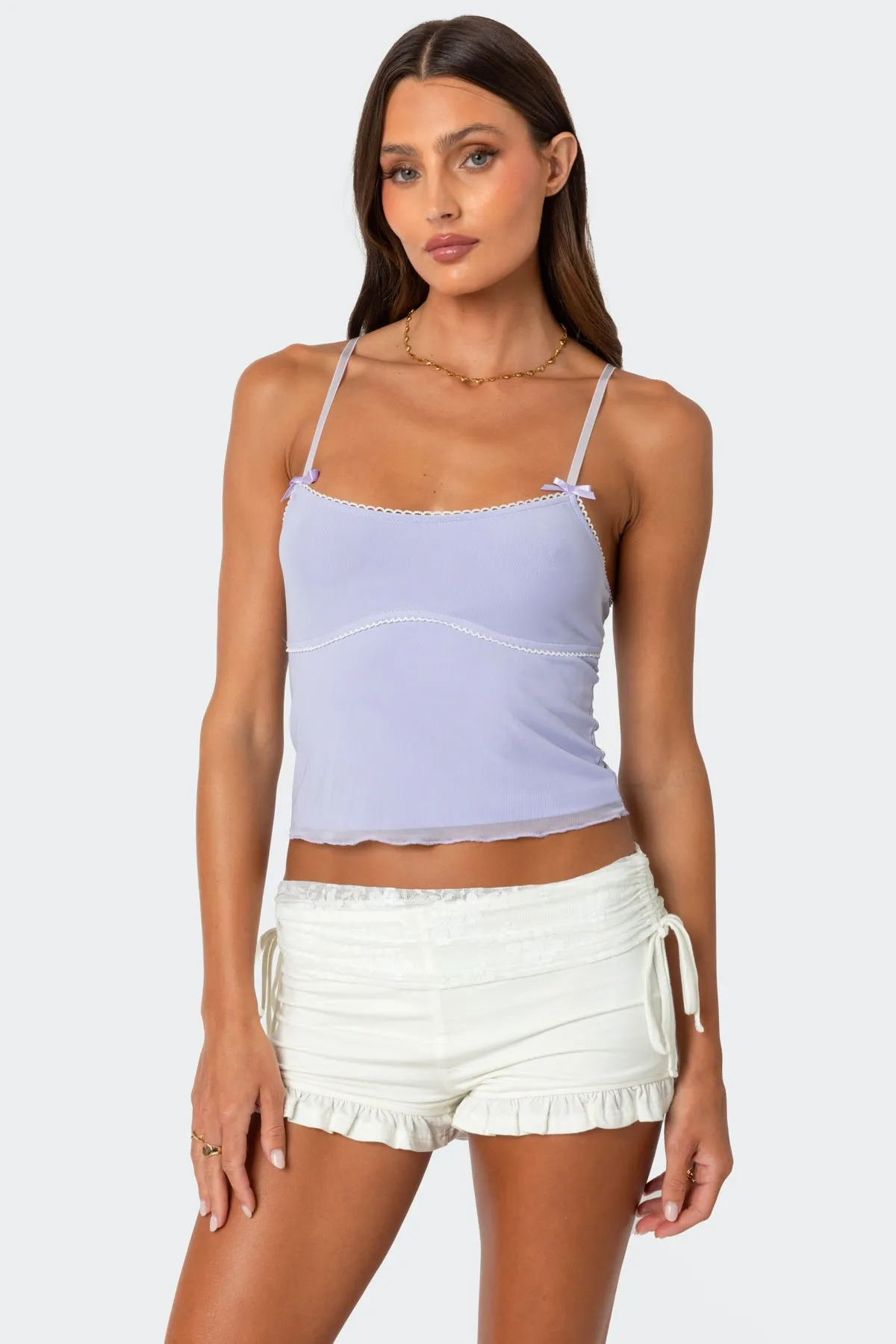 Bethany Mesh Tank Top sold by Edikted