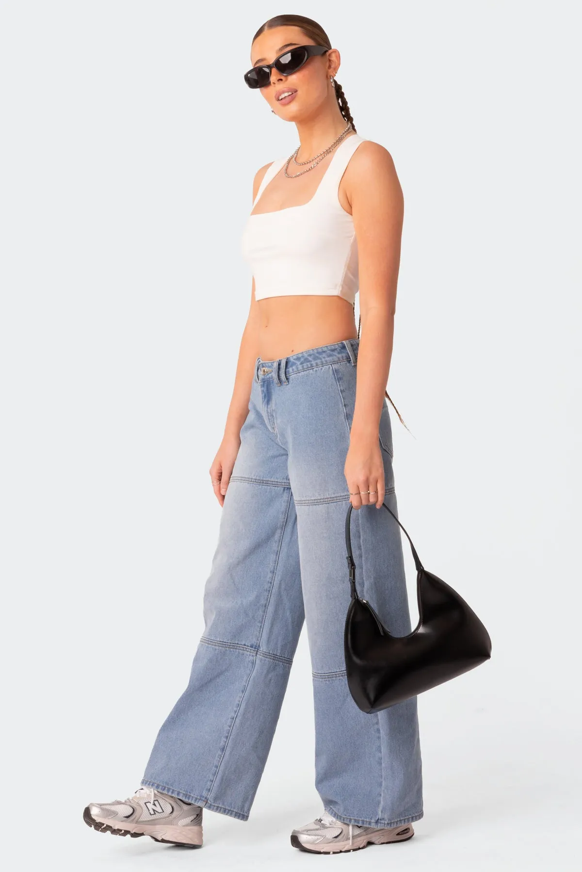 It Girl Square Neck Crop Top sold by Edikted product image thumbnail 4