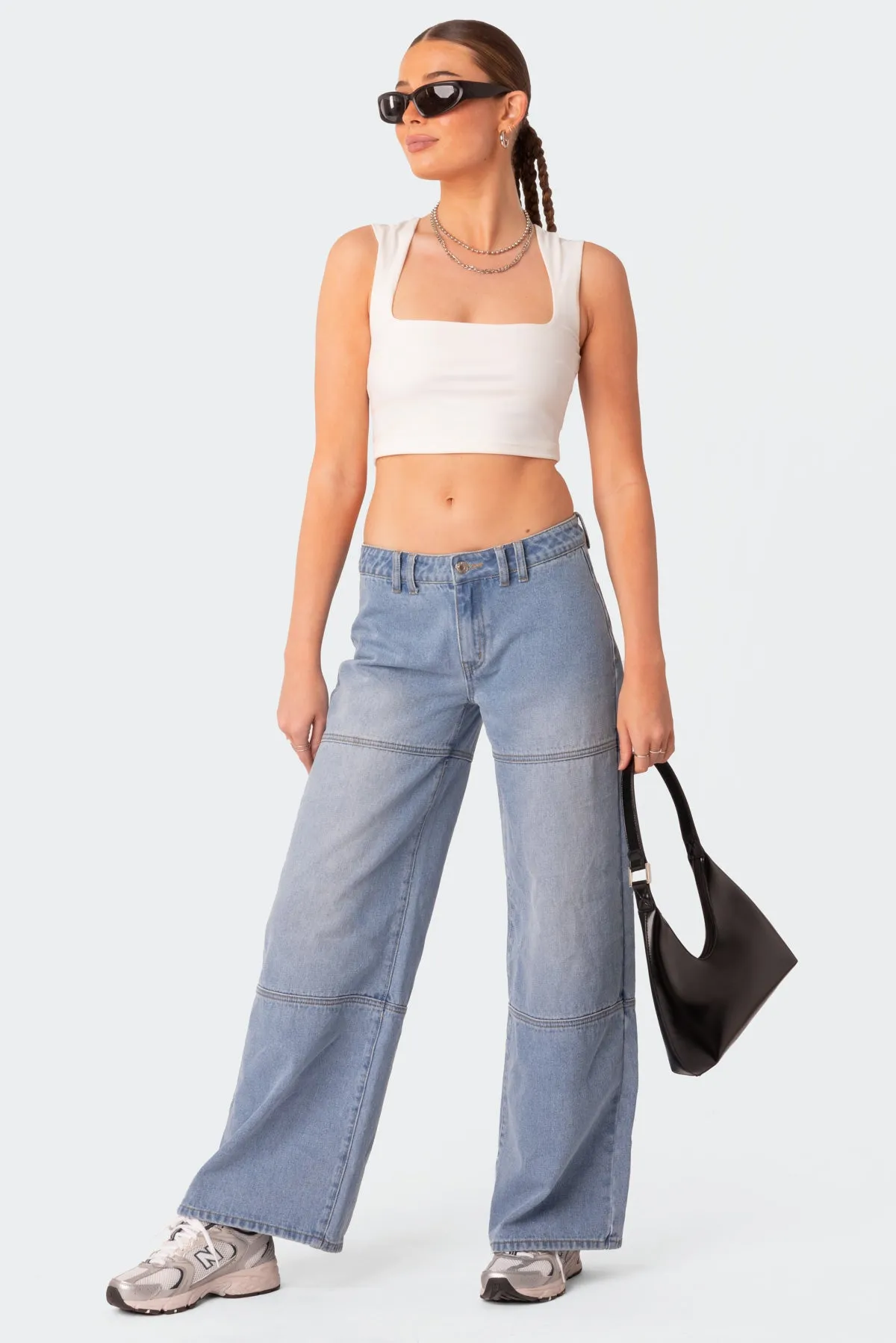 It Girl Square Neck Crop Top sold by Edikted product image thumbnail 2