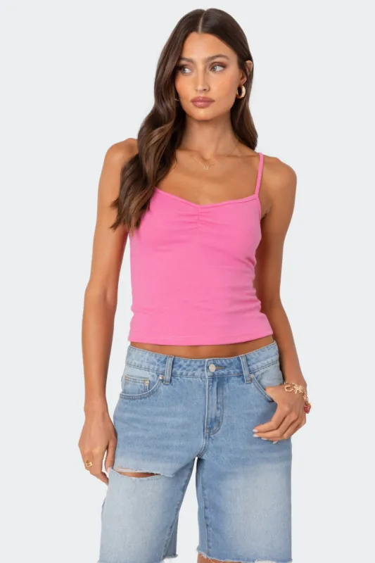 Makena Cinched Tank Top sold by Edikted