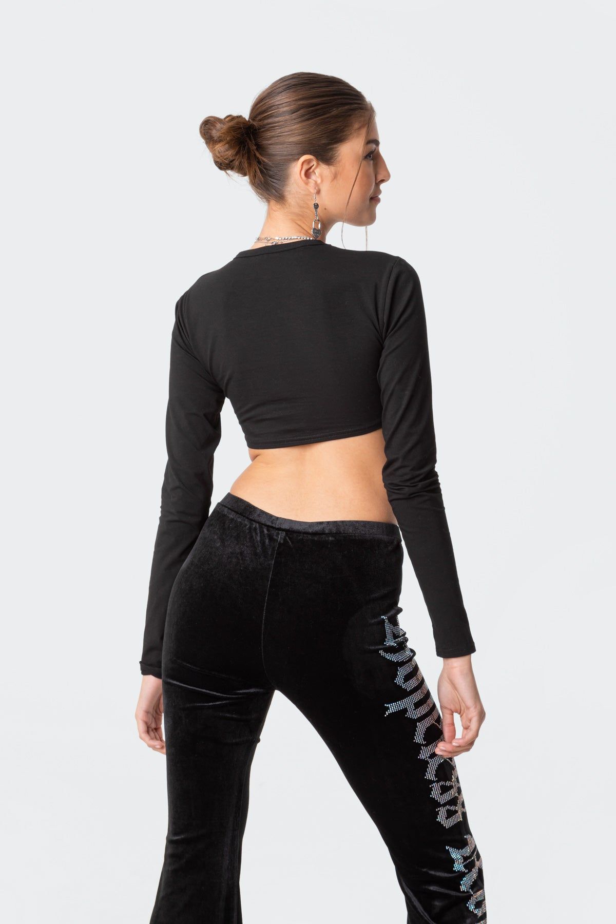 Cest La Vie Sequins Crop Top sold by Edikted product image thumbnail 5