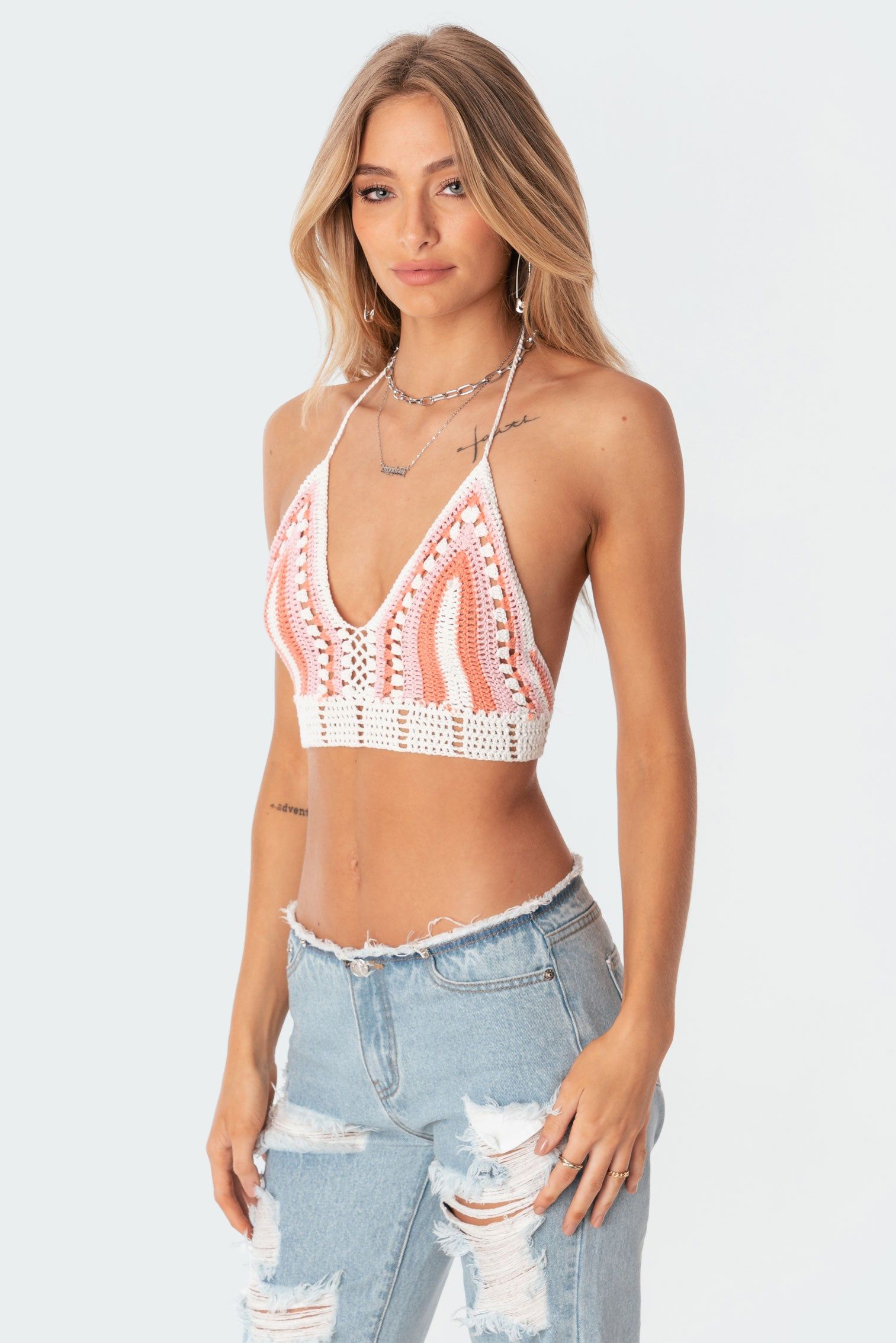 Gypsy Crochet Top sold by Edikted product image thumbnail 4