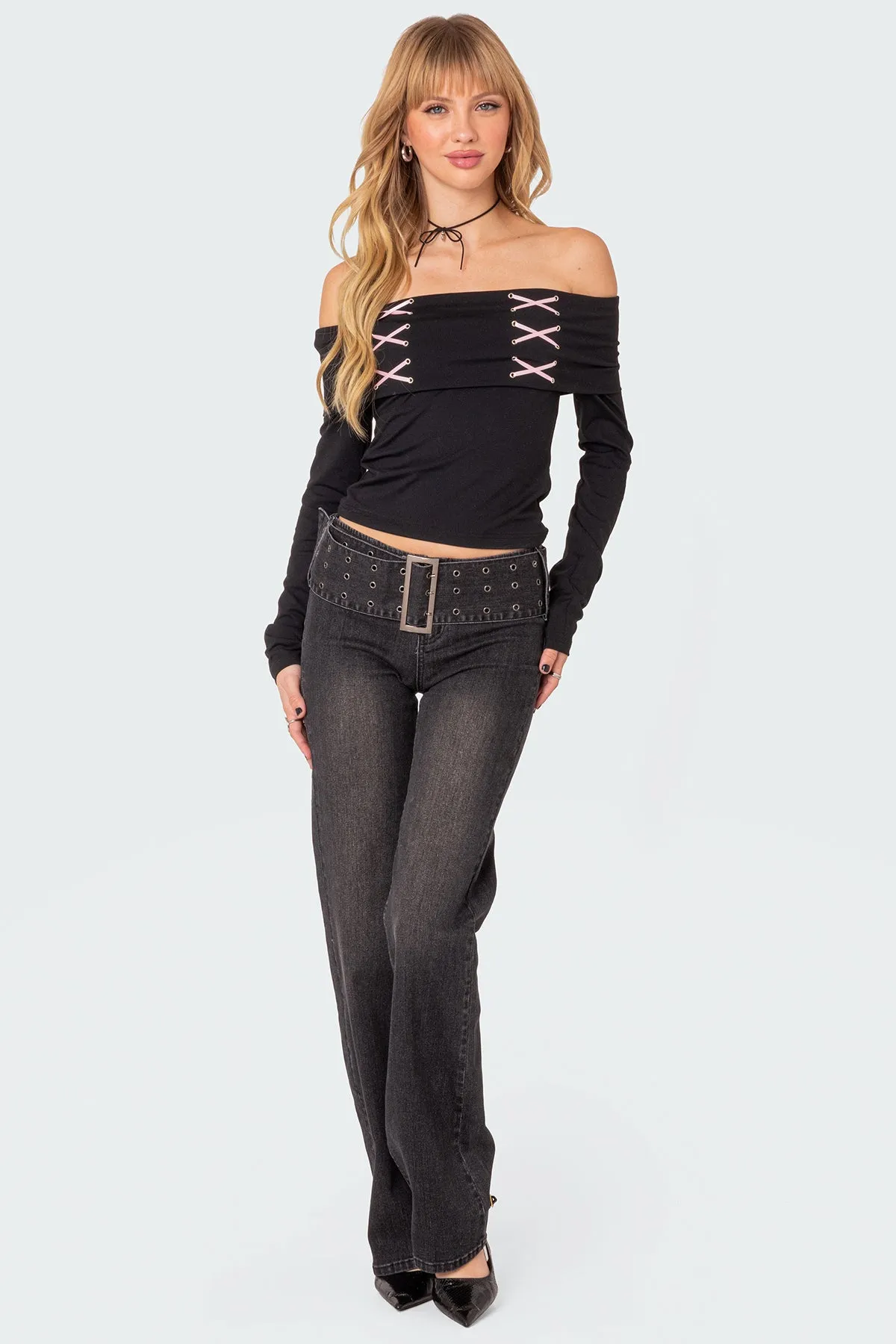 Queen B Fold Over Top sold by Edikted product image thumbnail 5