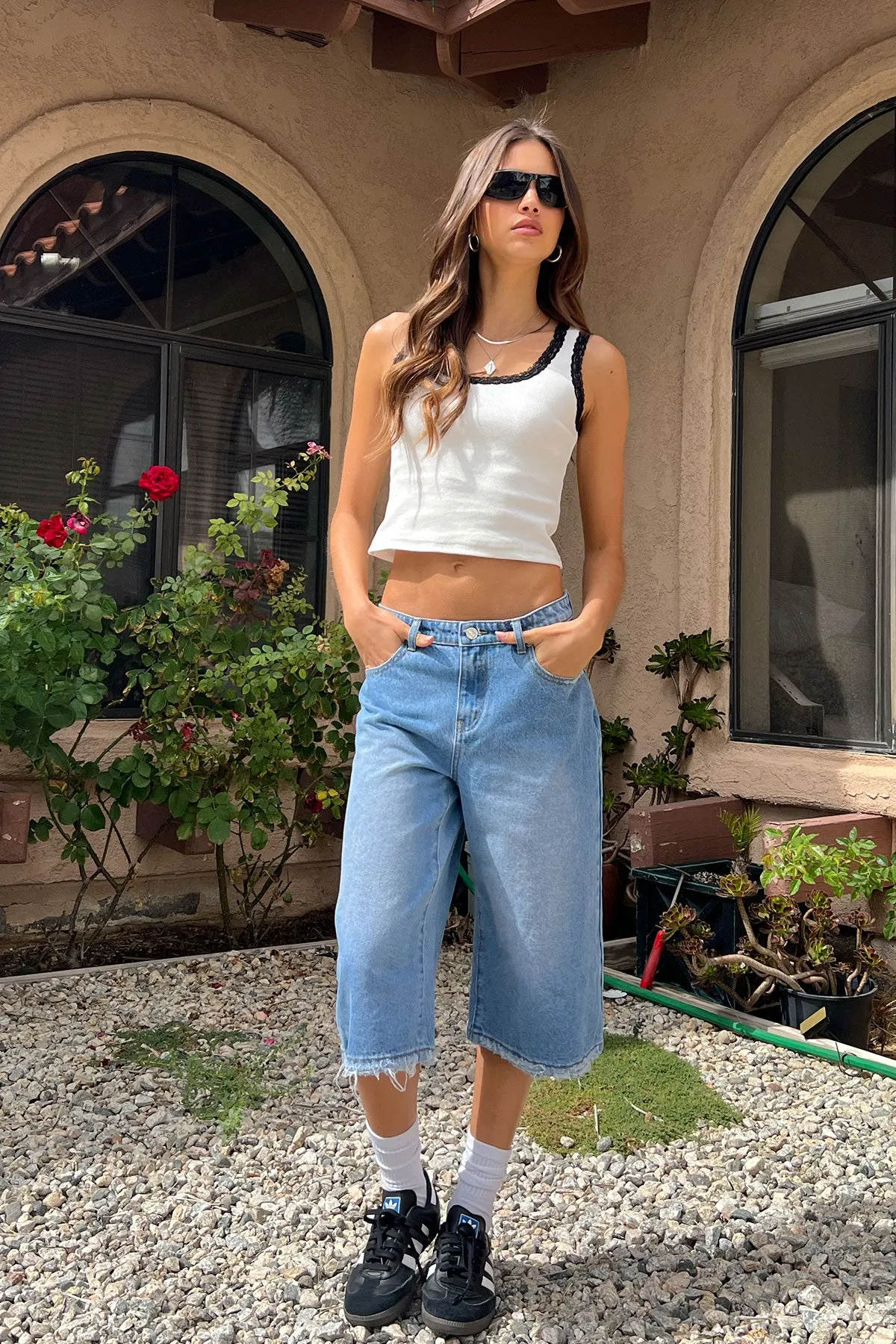 Alix Lacey Ribbed Tank Top sold by Edikted product image thumbnail 4