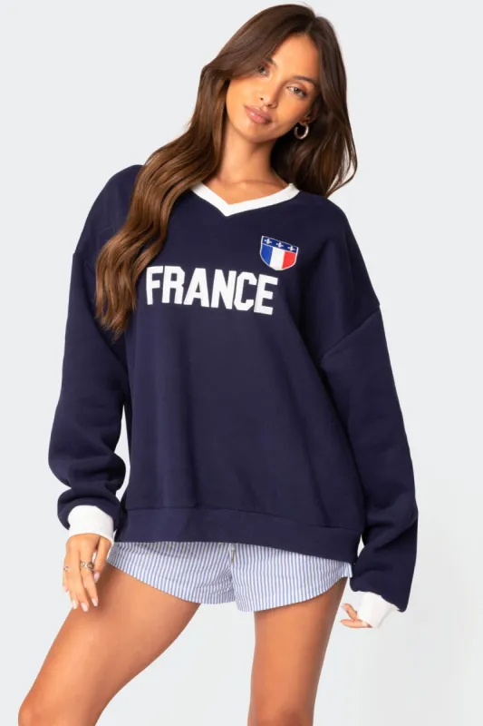 France Oversized Sweatshirt sold by Edikted