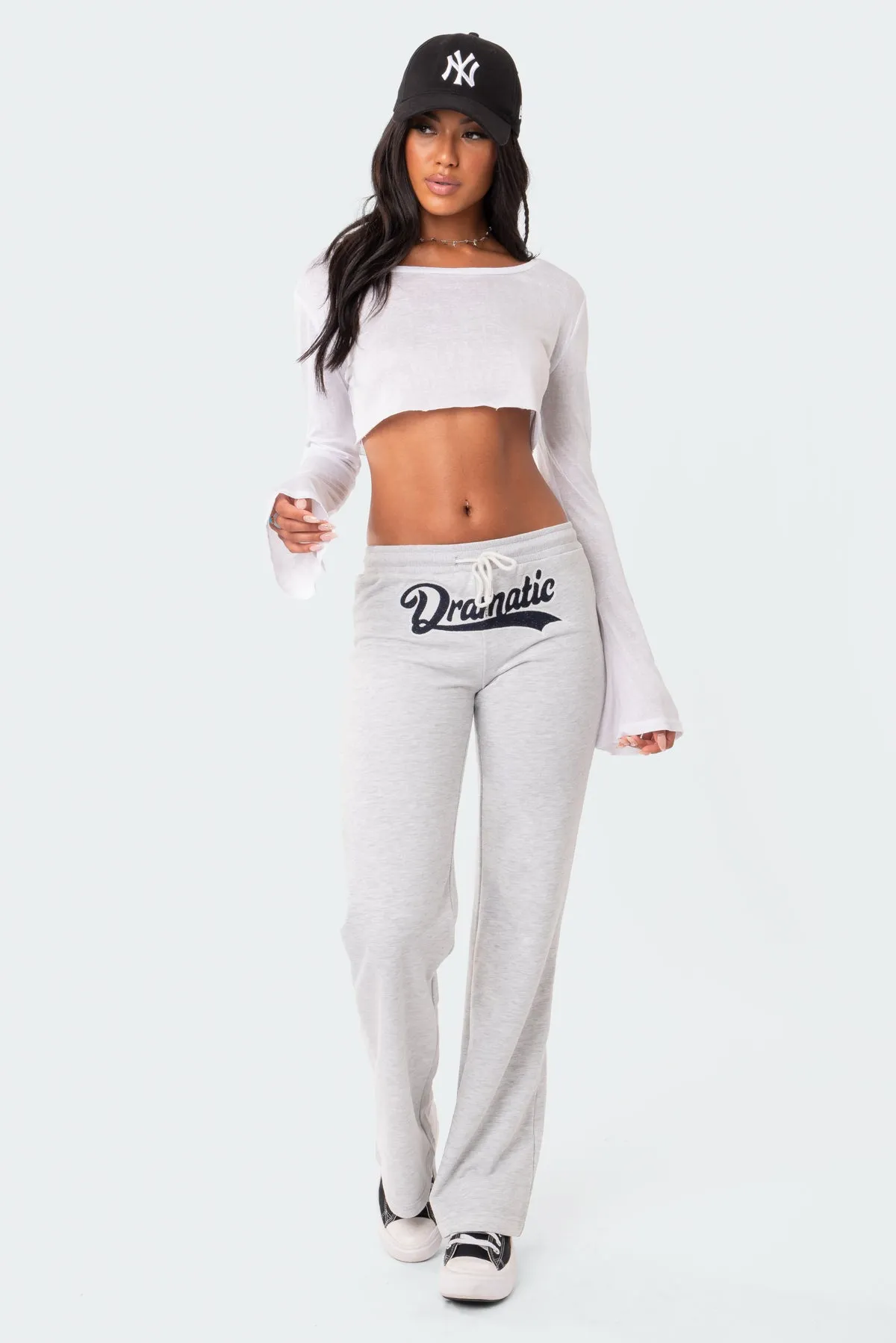 Dramatic Low-Rise Sweatpants sold by Edikted