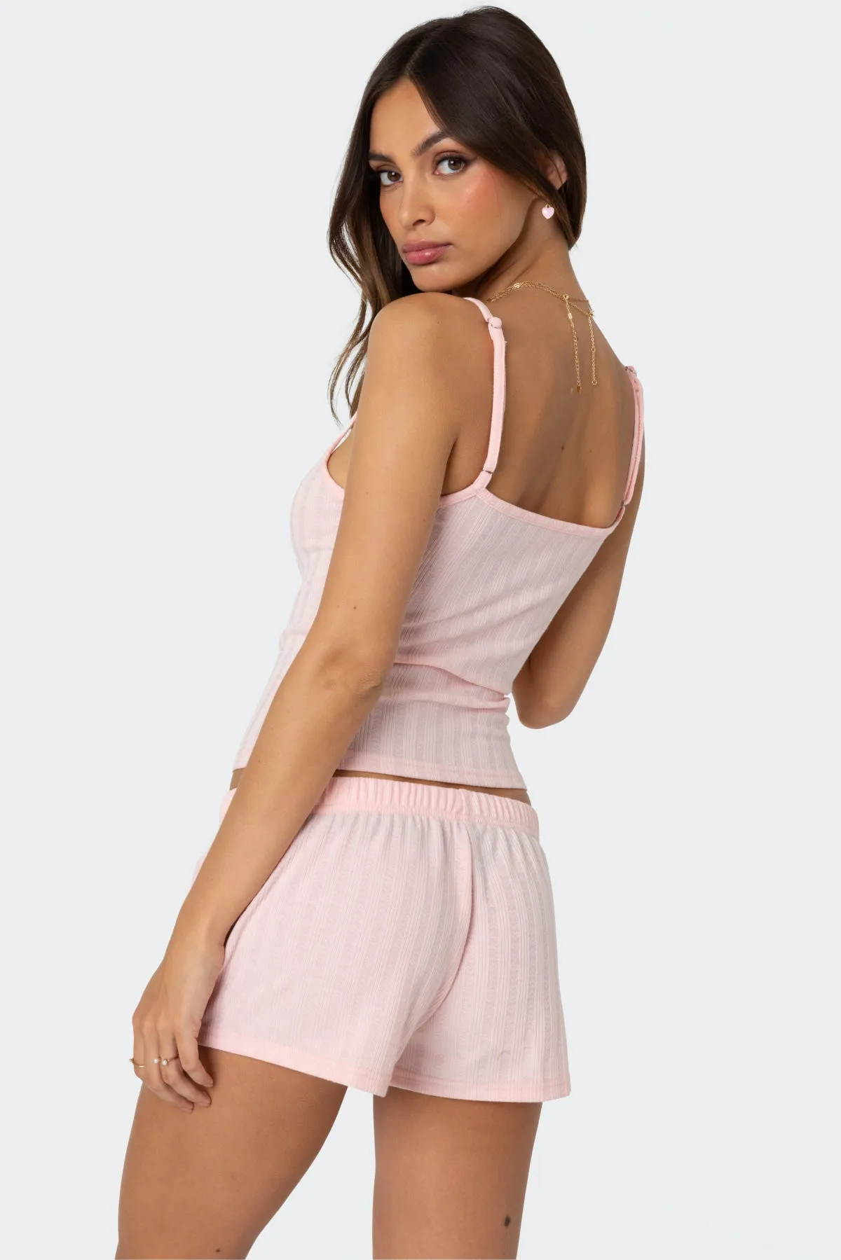 Irene Pointelle Tank Top sold by Edikted product image thumbnail 4