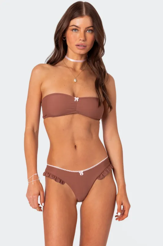 Maggie Bandeau Bikini Top sold by Edikted