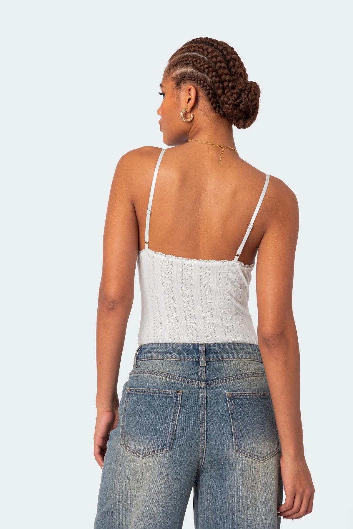 Krysten Lacey Pointelle Bodysuit sold by Edikted product image thumbnail 3