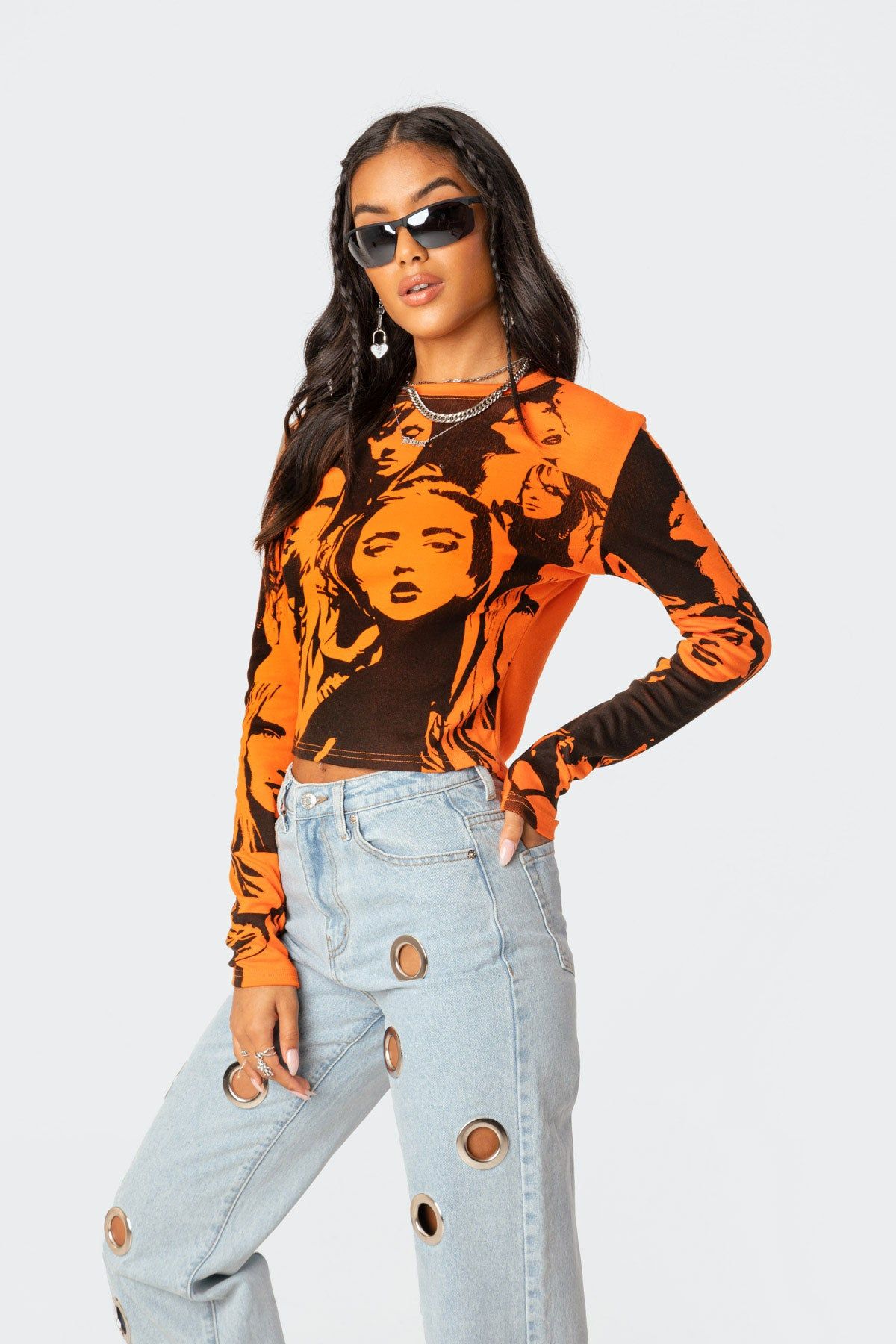 Girl Gang Printed T-Shirt sold by Edikted product image thumbnail 4