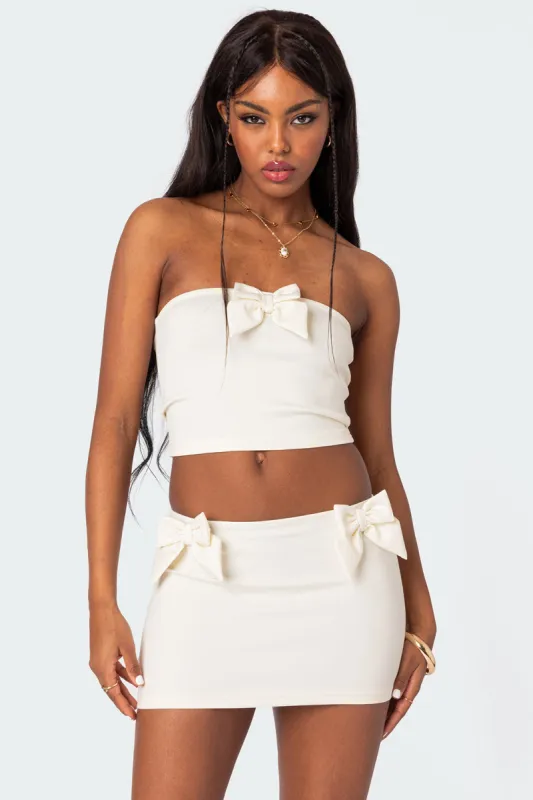 Gabriella Bow Tube Top sold by Edikted