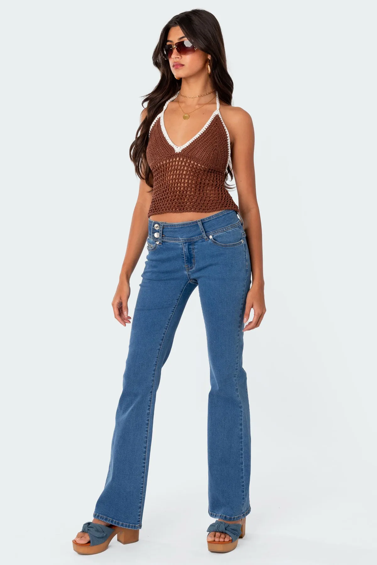 Agnes Crochet Halter Top sold by Edikted product image thumbnail 2