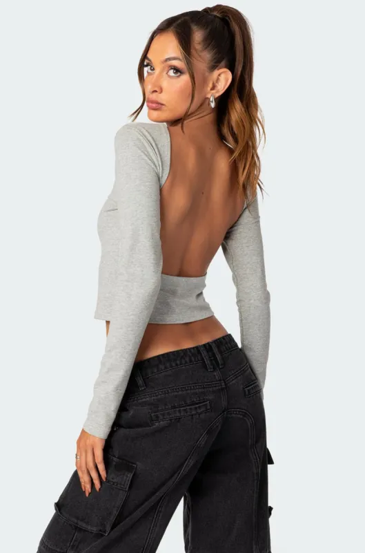 Haven Open Back Top made by Edikted