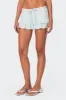 Delia Ruffled Terry Mini Skort sold by Edikted