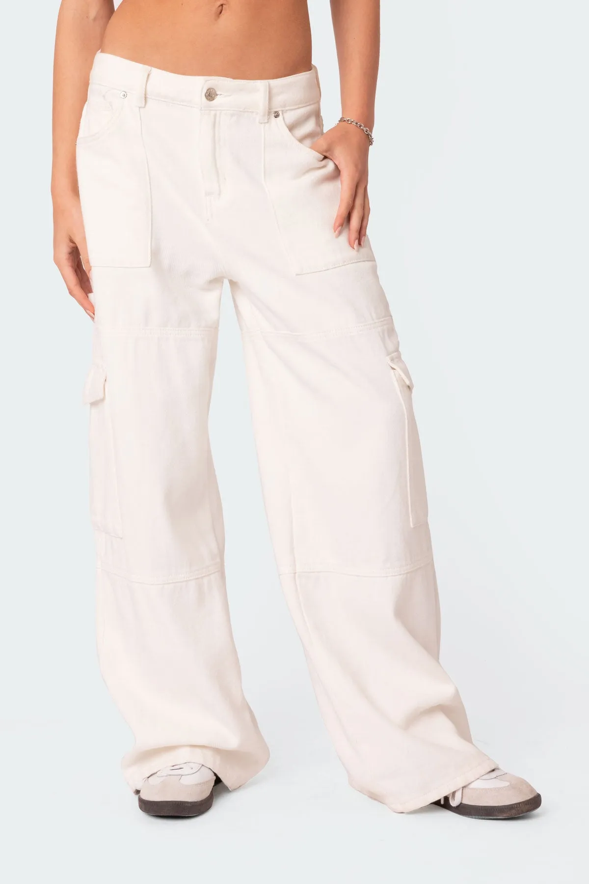 Ember Denim Cargo Pants sold by Edikted product image thumbnail 2