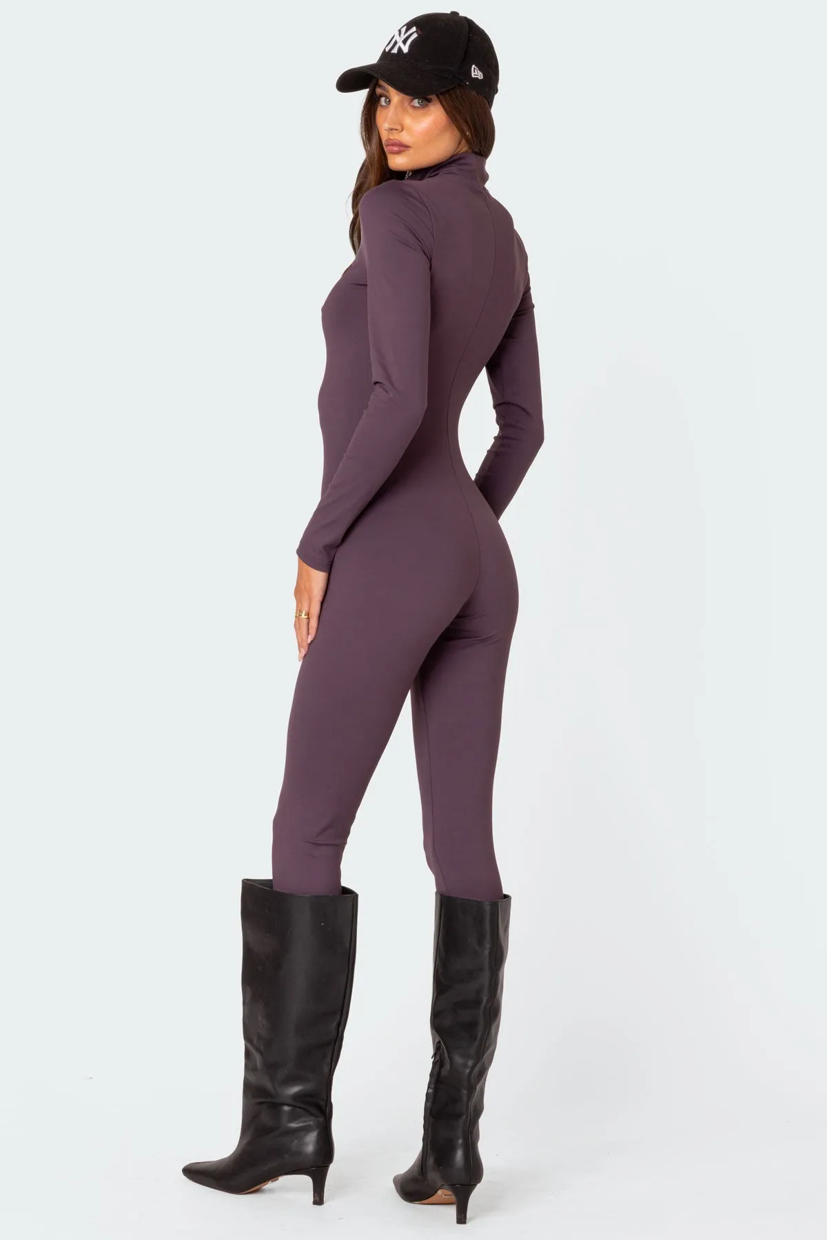 She'S Snatched High Neck Jumpsuit sold by Edikted product image thumbnail 5