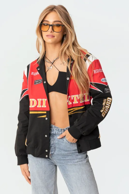 Speed Up Oversized Jacket sold by Edikted