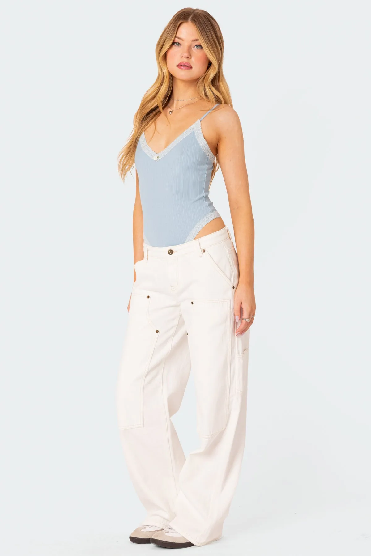 Aurora Lace Trim Bodysuit sold by Edikted product image thumbnail 2