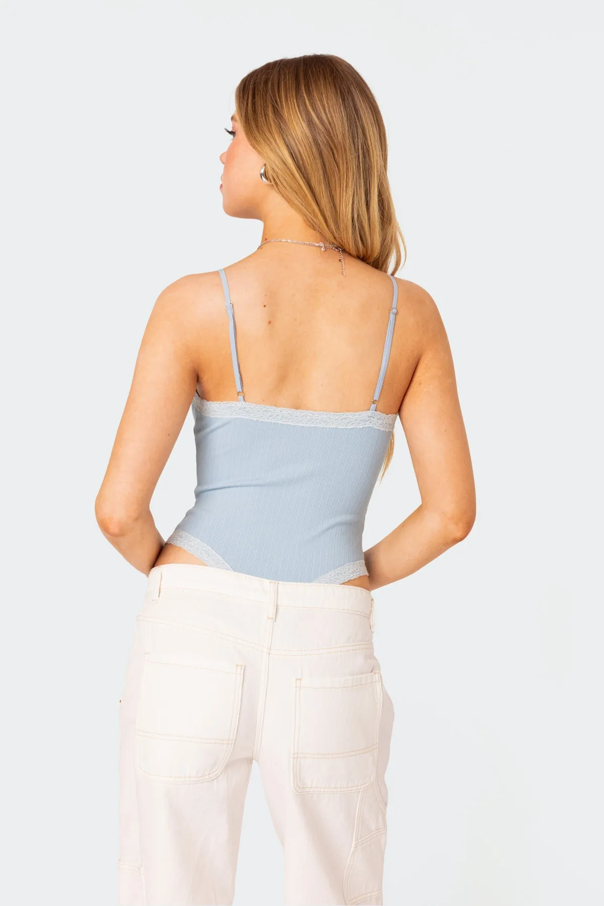 Aurora Lace Trim Bodysuit sold by Edikted product image thumbnail 5