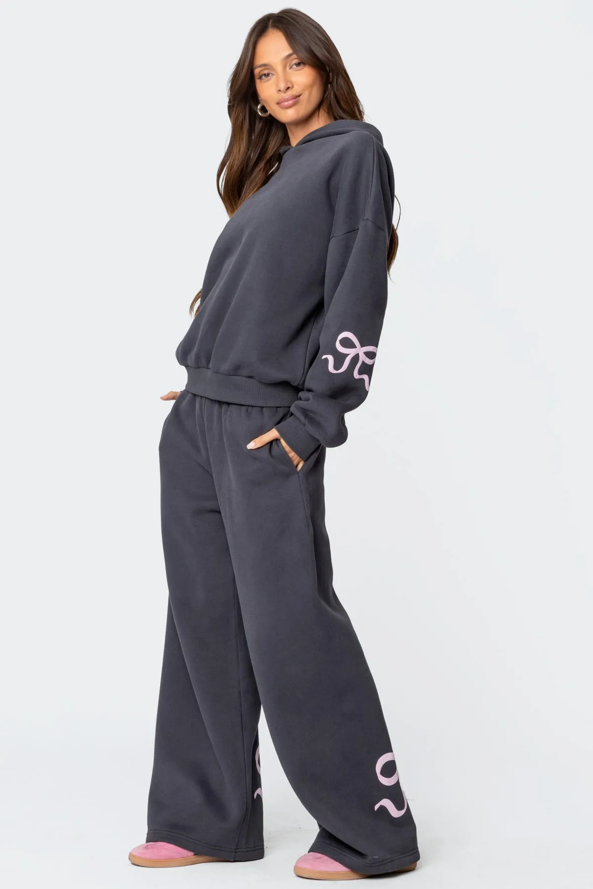 Bonney Bow Detail Sweatpants sold by Edikted product image thumbnail 4