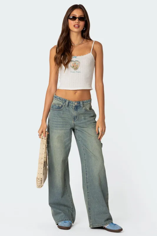 Carpenter Low Rise Baggy Jeans made by Edikted