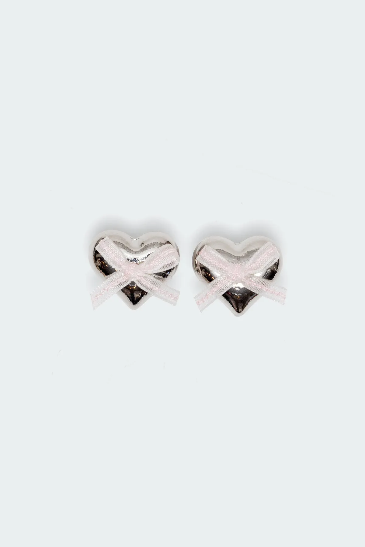Heart & Bow Stud Earrings sold by Edikted product image thumbnail 3
