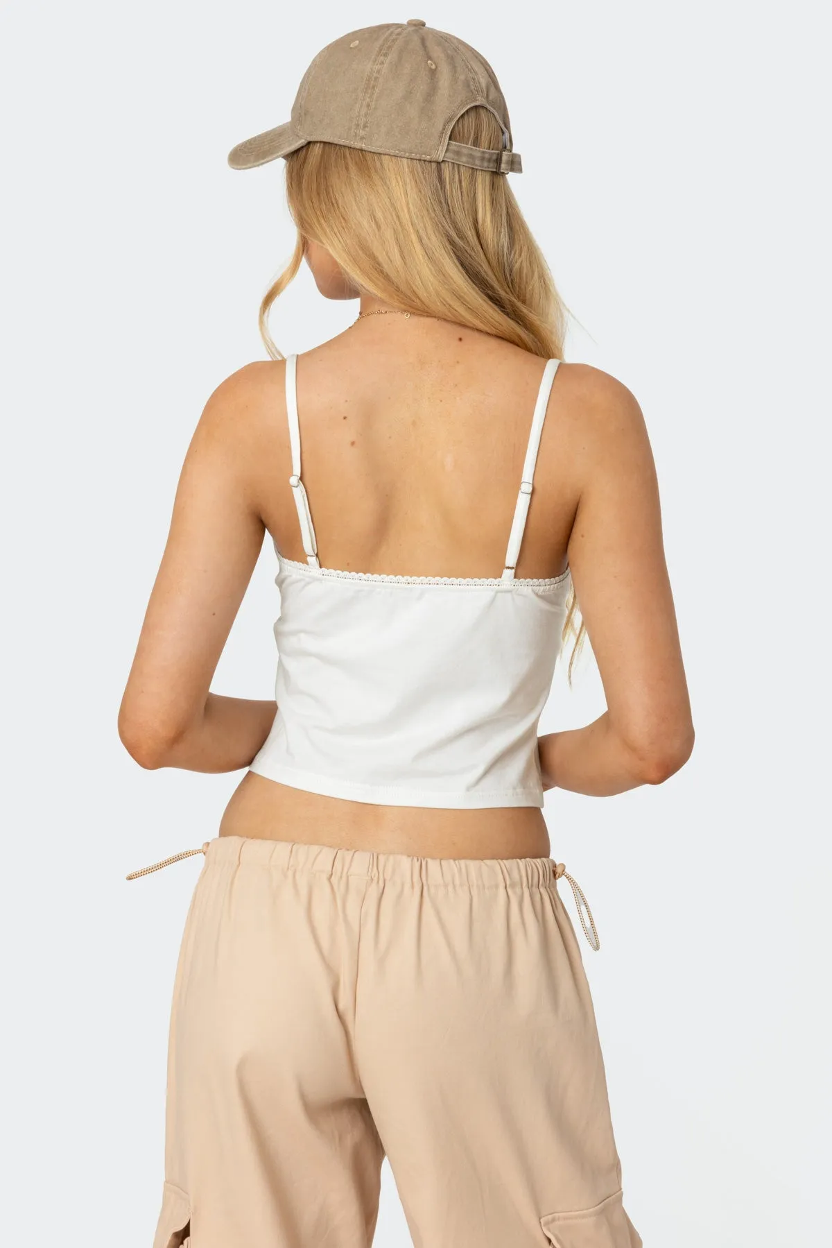 Gila Lace Trim Tank Top sold by Edikted product image thumbnail 5