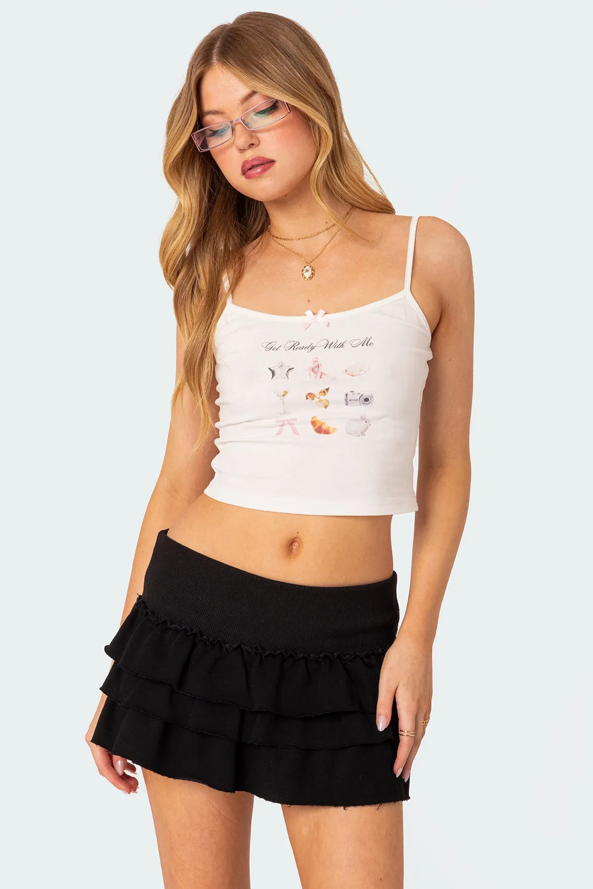 Get Ready Graphic Tank Top sold by Edikted