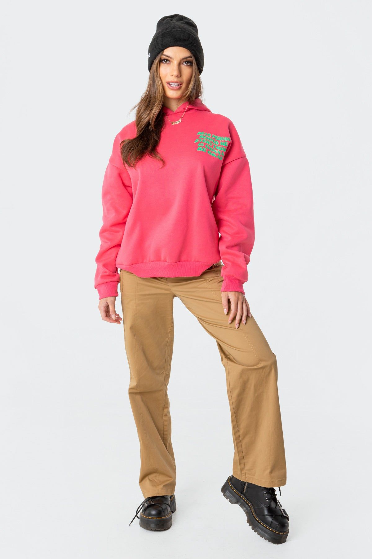 Everything'S Ok Hoodie sold by Edikted