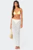 Oceana Sheer Lace Maxi Skirt sold by Edikted
