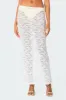Oceana Sheer Lace Maxi Skirt sold by Edikted