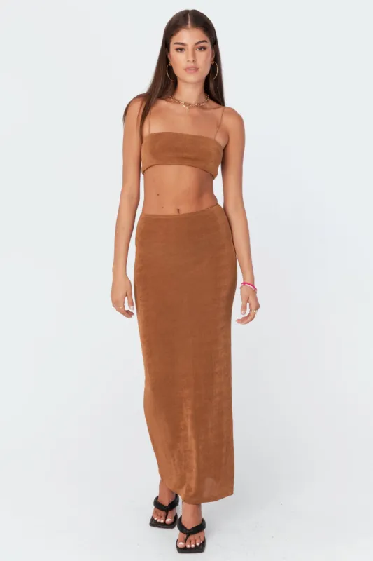 Shelby Maxi Skirt sold by Edikted