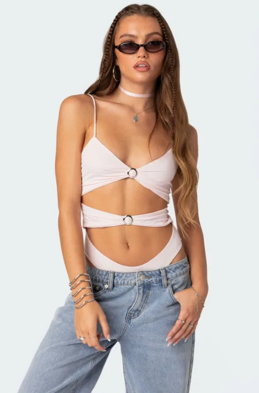 Amethyst Cut Out Bodysuit sold by Edikted