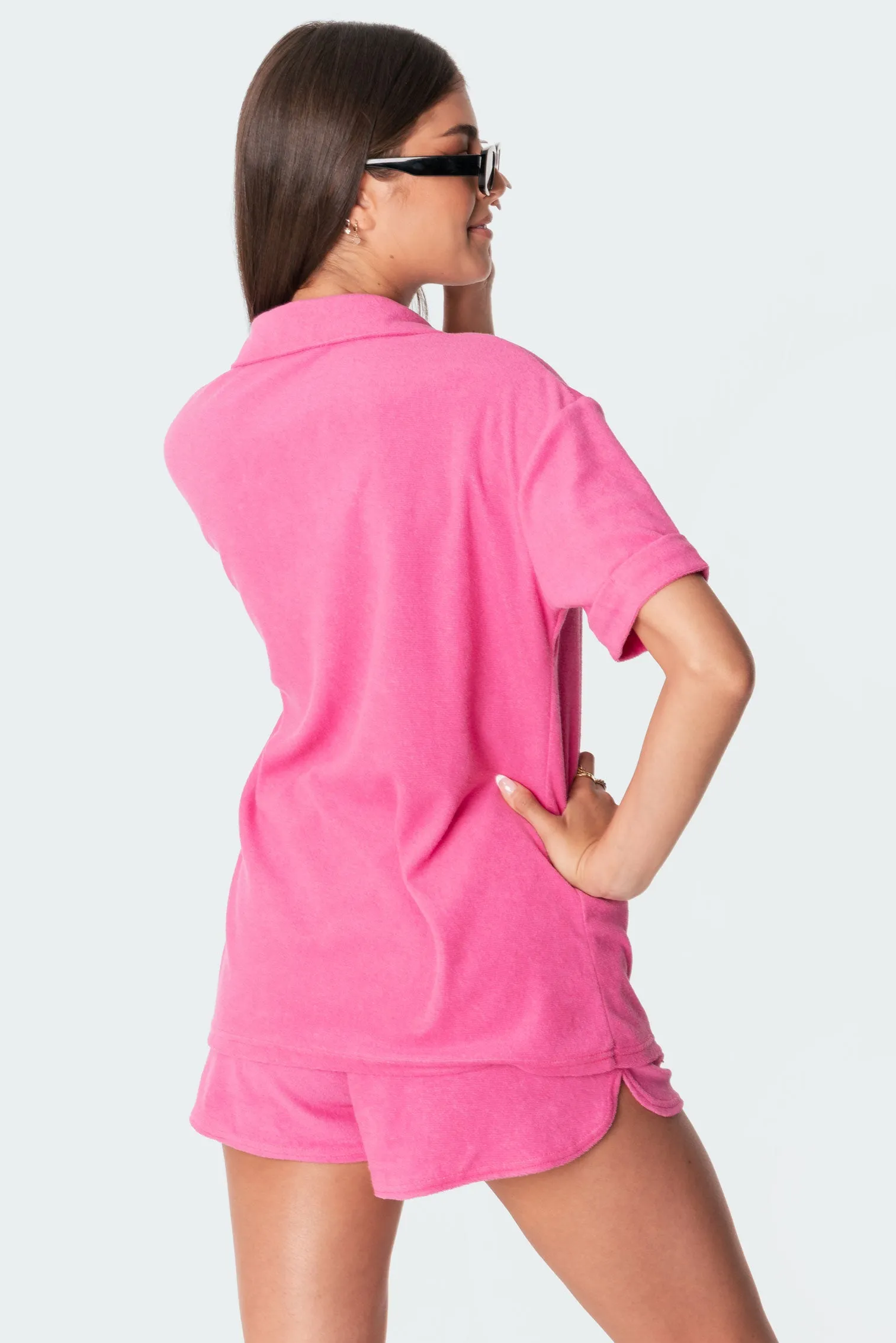 Bronti Terry Shirt sold by Edikted product image thumbnail 4